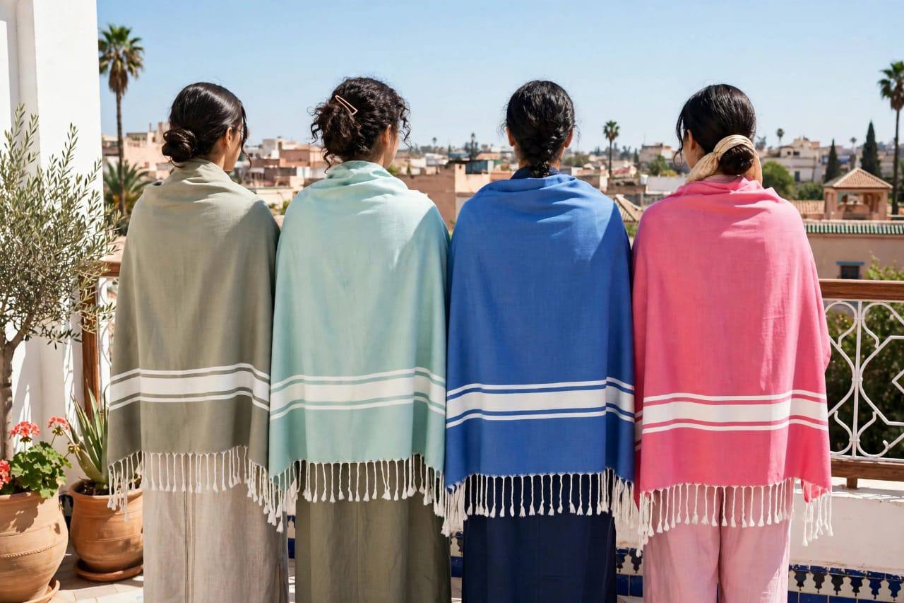 Fouta hammam artisanale
