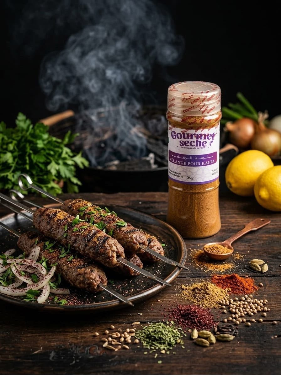 Mélange d'épices pour kafta en flacon saupoudreur 50g