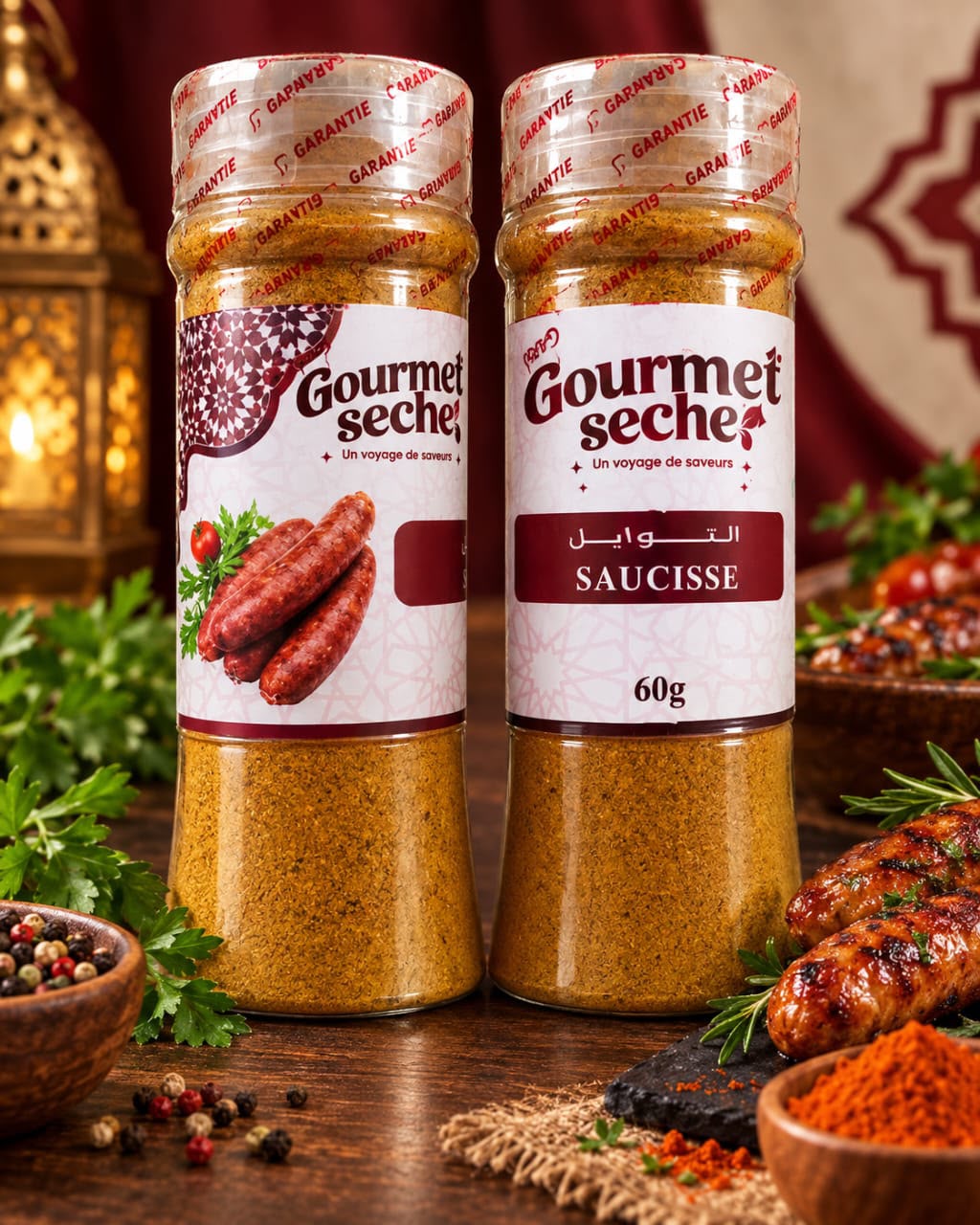 Mélange d'épices pour saucisse en flacon 60g