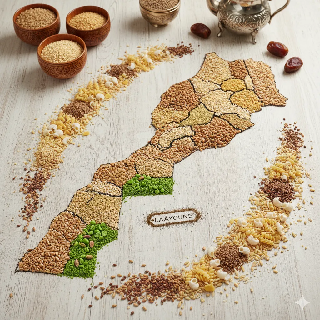 Assortiment de couscous et céréales