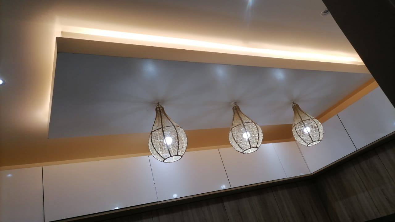 Suspension luminaire tressé en forme de goutte - lot de 3