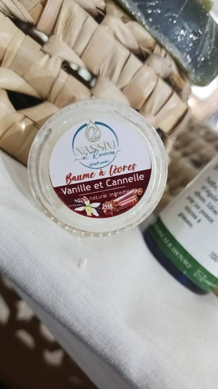Baume à lèvres Vanille et Cannelle – 8g naturel