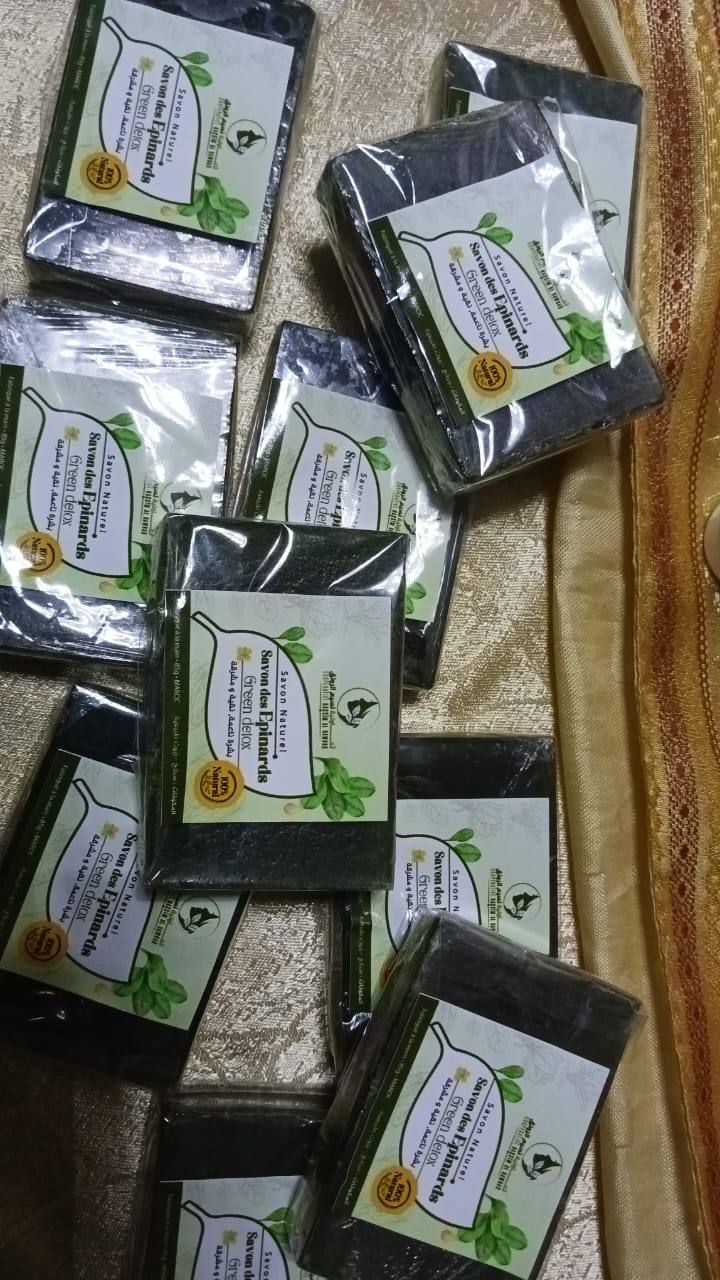 Savon naturel des Épinards Green Detox fait main
